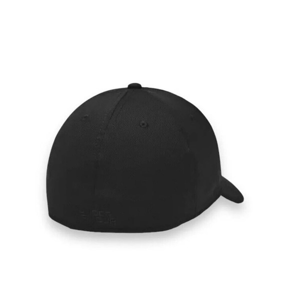 Under Armour Men's UA Blitzing Stretch Fit Cap Athletic Flex Hat Black (L/XL) - Picture 2 of 4